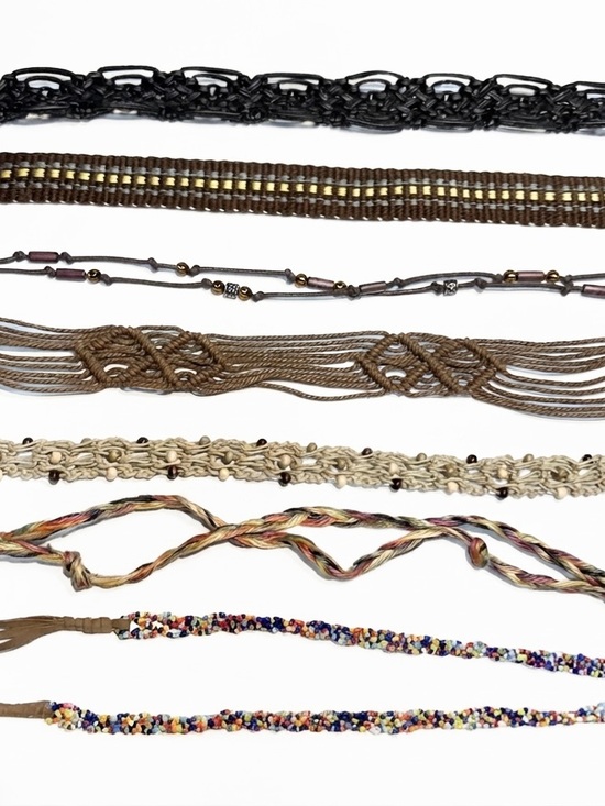 Accessories - Lot of 7 vintage Bohemian Style Tie belts